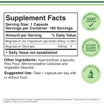 Double Wood Magnesium Glycinate 400mg Capsules