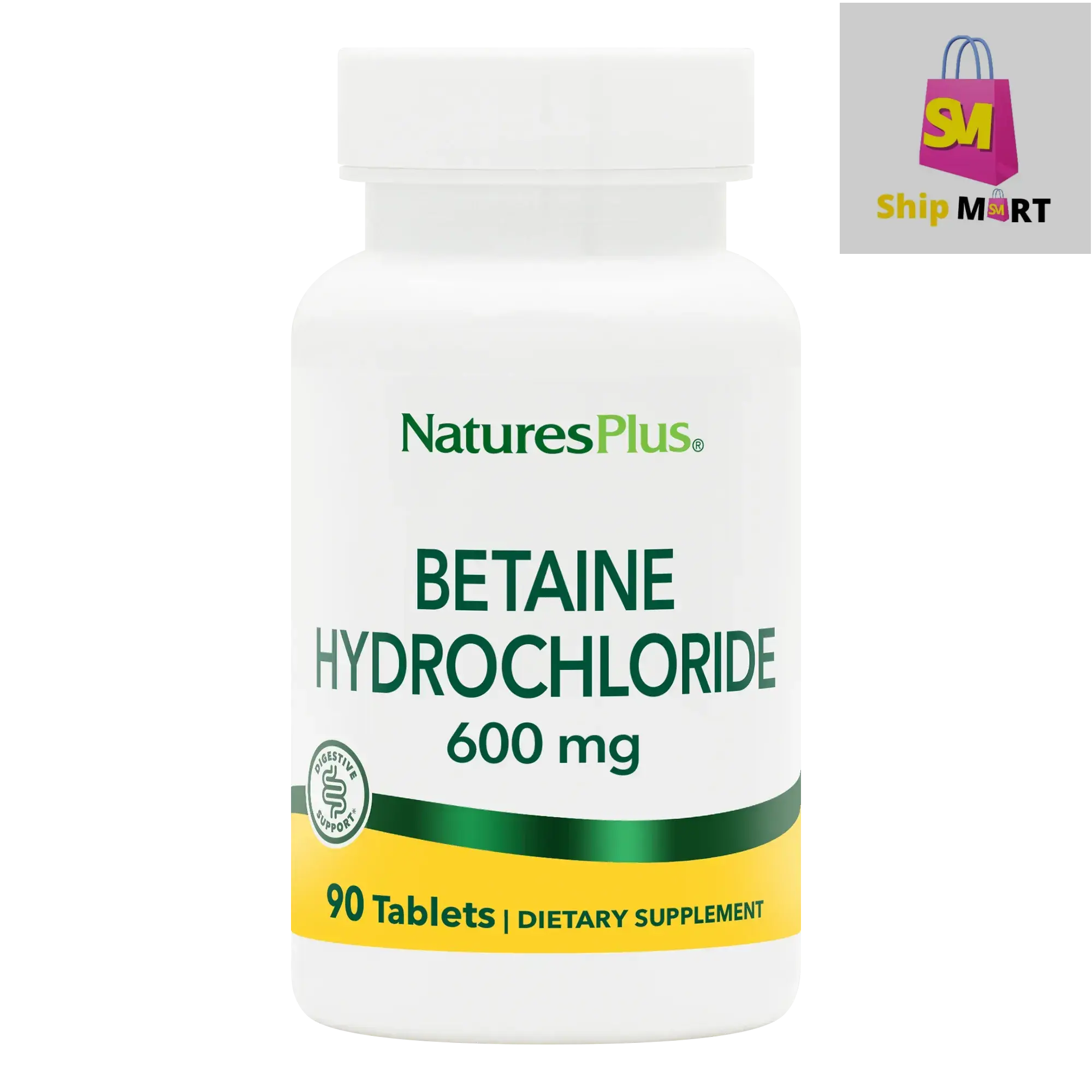 Natures Plus Betaine Hydrochloride 600 MG Capsules