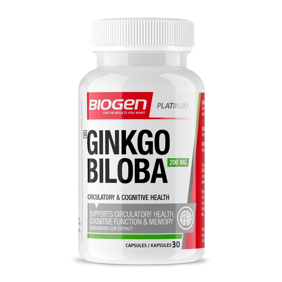 Biogen Ginkgo Biloba Supplement, Cognitive Function & Memory