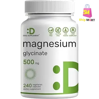 Deal Supplement Magnesium Citrate 400 Mg Capsules, Muscle, Heart, & Digestive Support