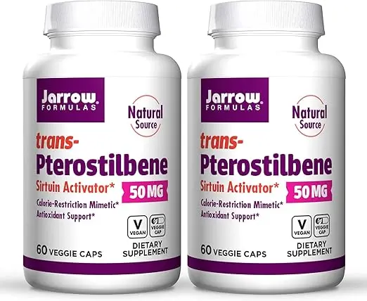Jarrow Formulas Pterostilbene 50mg – Antioxidant & Healthy Aging Support
