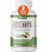 Gade Nutrition Hero Beets – Beet Root 1500mg with Vitamin C, Zinc, Elderberry, Pomegranate & Grape Seed