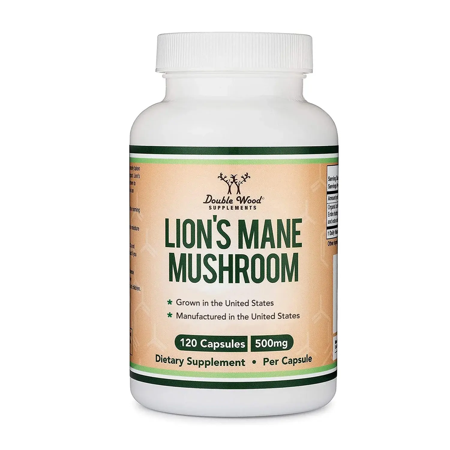 Double Wood Lion's Mane Mushroom Supplement