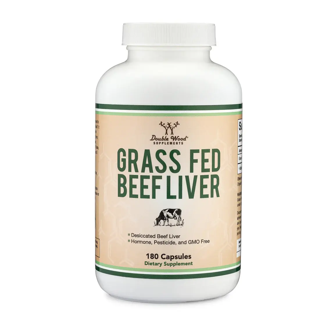 Double Wood Grass Fed Beef Liver Supplement
