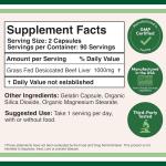 Double Wood Grass Fed Beef Liver Supplement