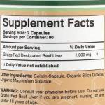 Double Wood Grass Fed Beef Liver Supplement