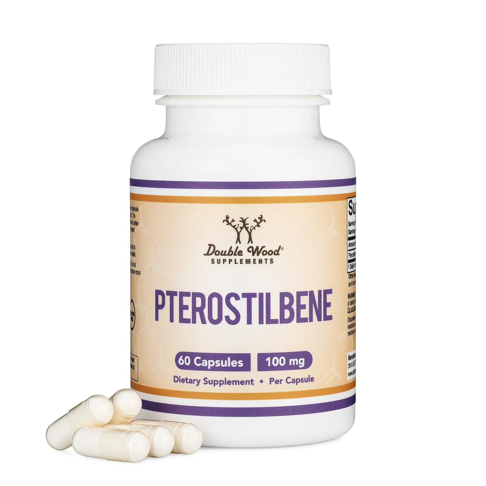 Double Wood Pterostilbene Supplement