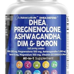 Dhea Pregnenolone Ashwagandha Dim and Boron