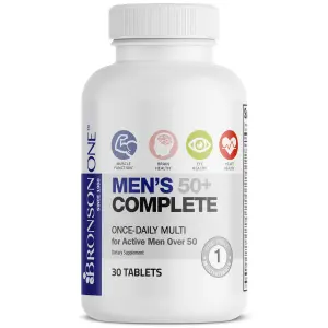 Bronson ONETM Men's 50+ Complete Supplement