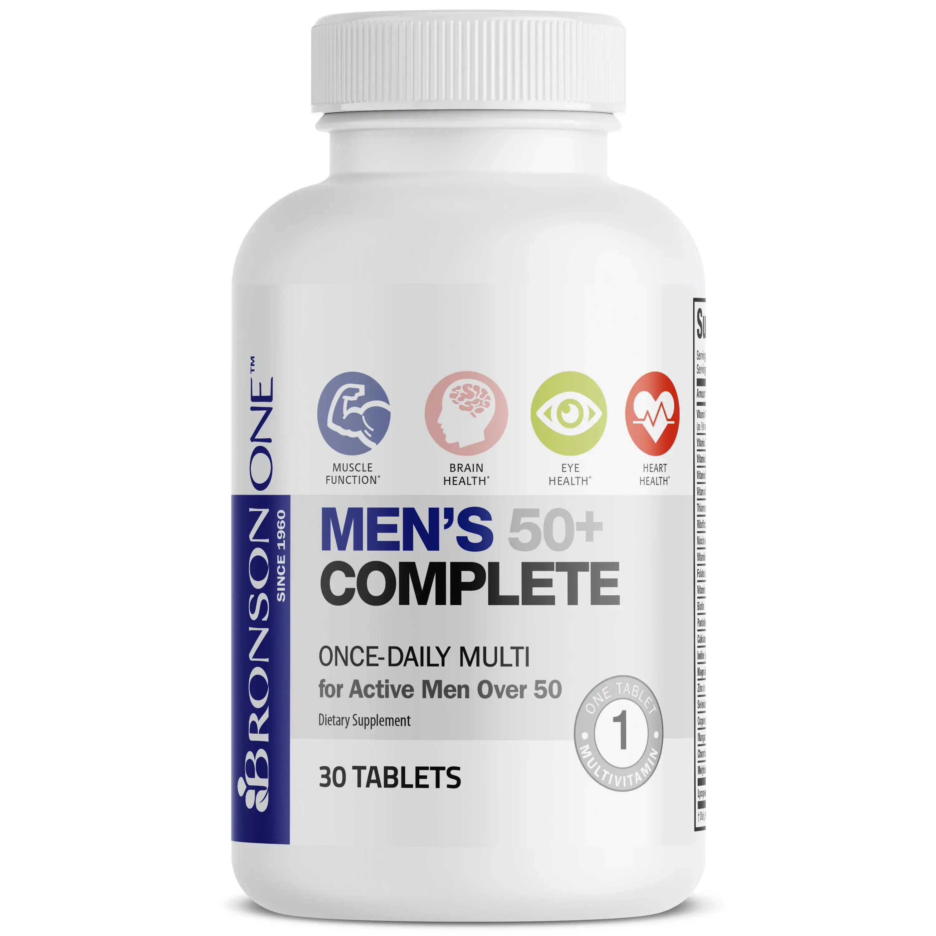 Bronson ONETM Men's 50+ Complete Supplement