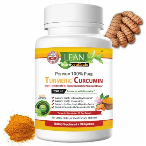 Lean Nutraceuticals Turmeric Curcumin Capsules