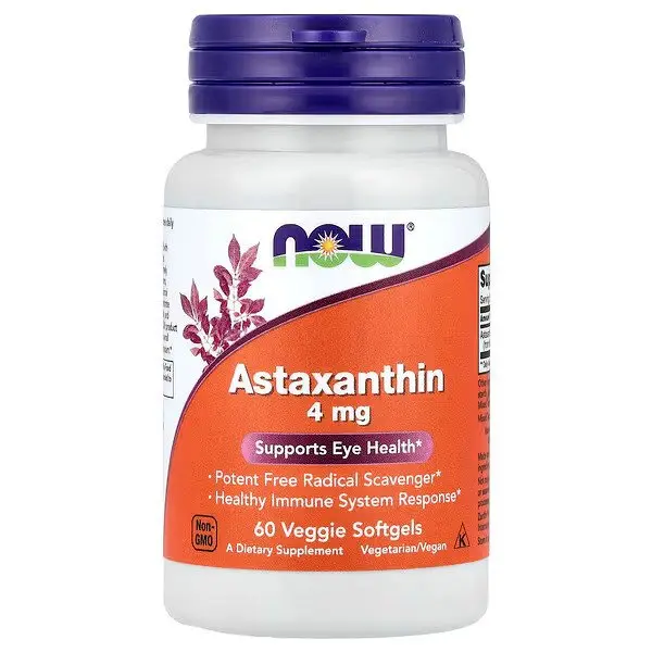 Now Astaxanthin 5 Mg Supplement