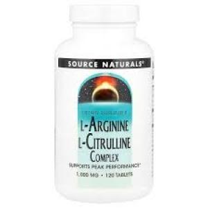 Source Naturals L- Arginine L- Citulline 120 Supplement